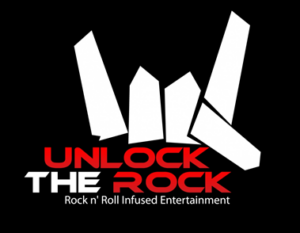 Classic rock hand for the unlock the rock company logo. 