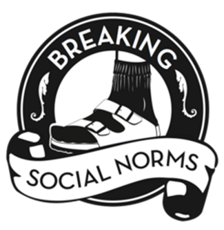 BSN.org, Breaking Socials Norms idea. The logo with a foot wearing a sock and sandals.