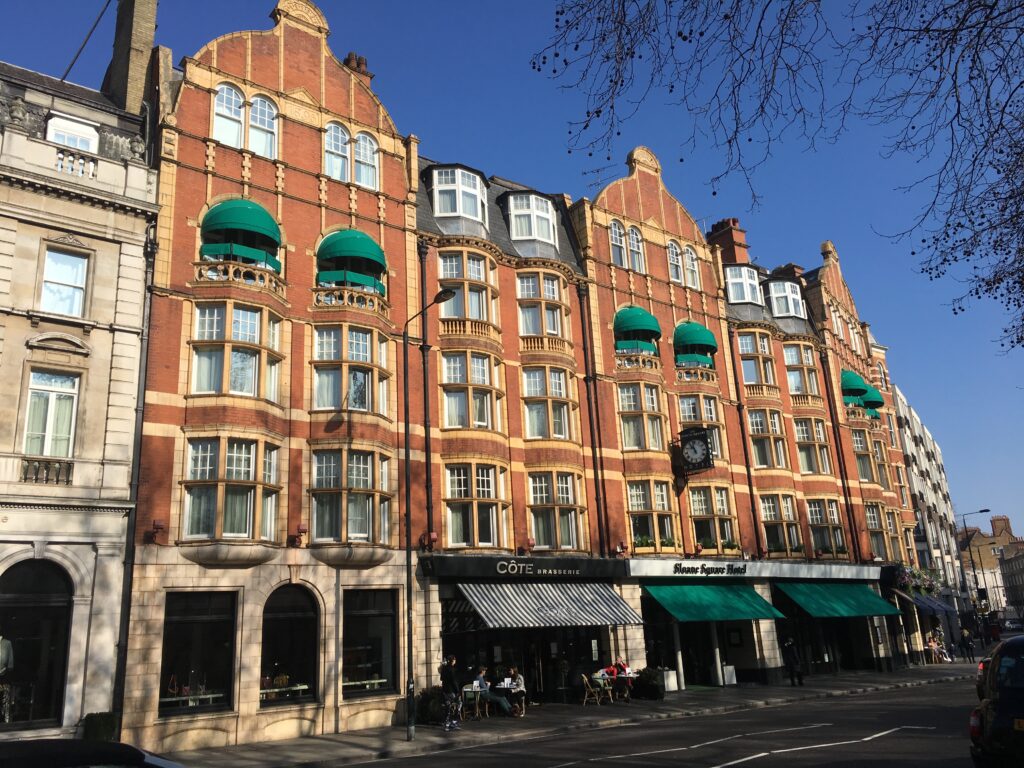 Sloane Square Hotel - London. The location where we would record John Cleese after John stood up to his agent.