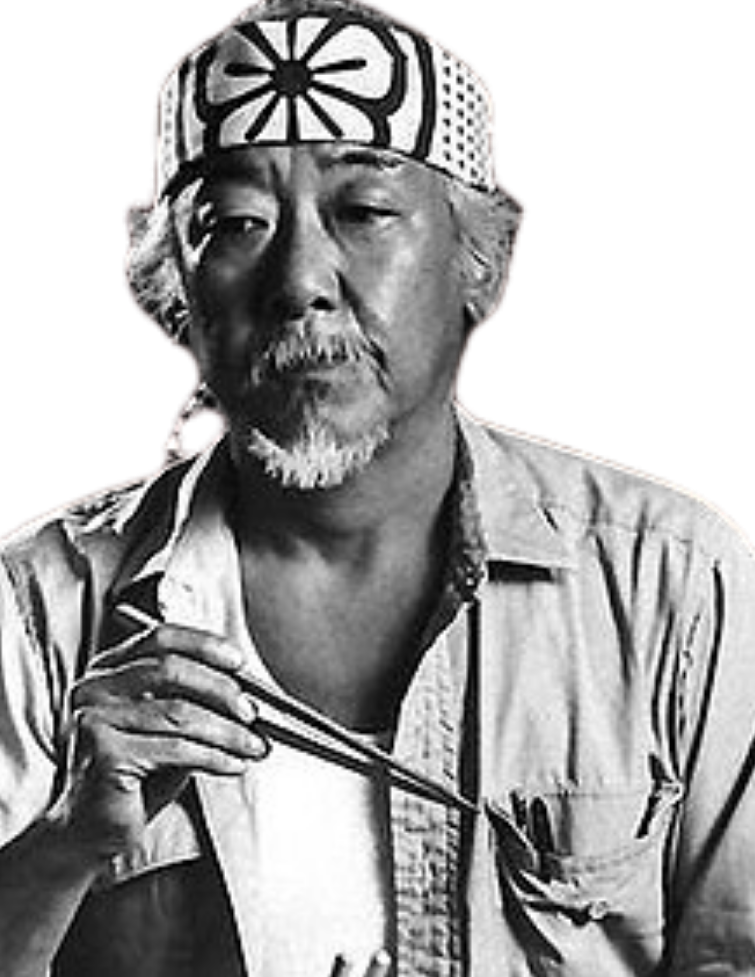 Mr. Miyagi from karate kid was not at my dojo. If he would have been, I might have actually been interested in karate for longer than two weeks.
